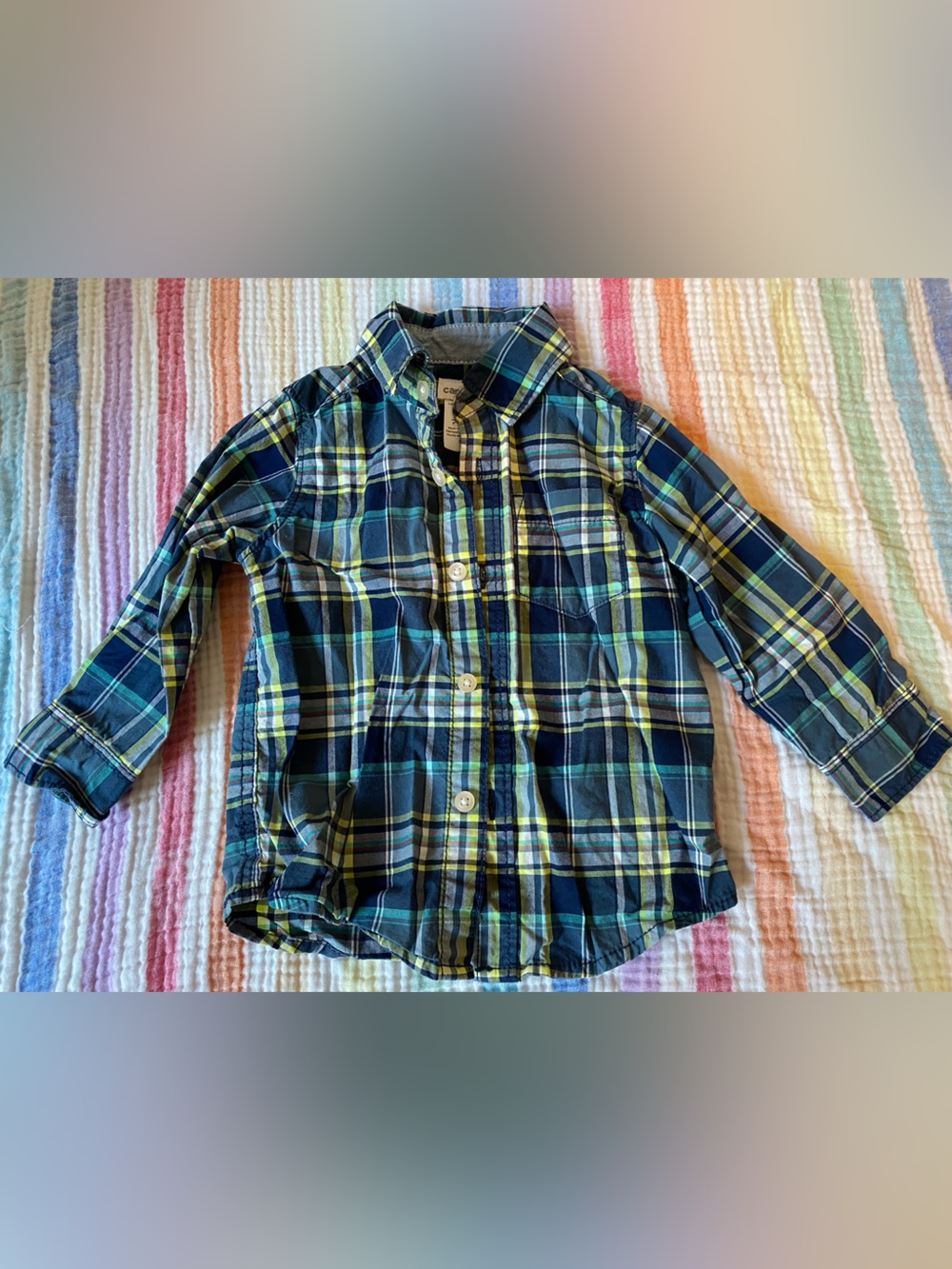Plaid Button Down Long Sleeve Shirts | Set of two - Picture 2 of 7